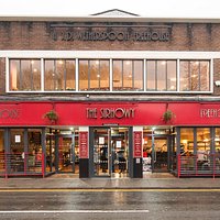 The front of the pub. We are located at the end of Blackwood High Street.