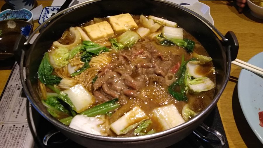 鳥取牛のすき焼き