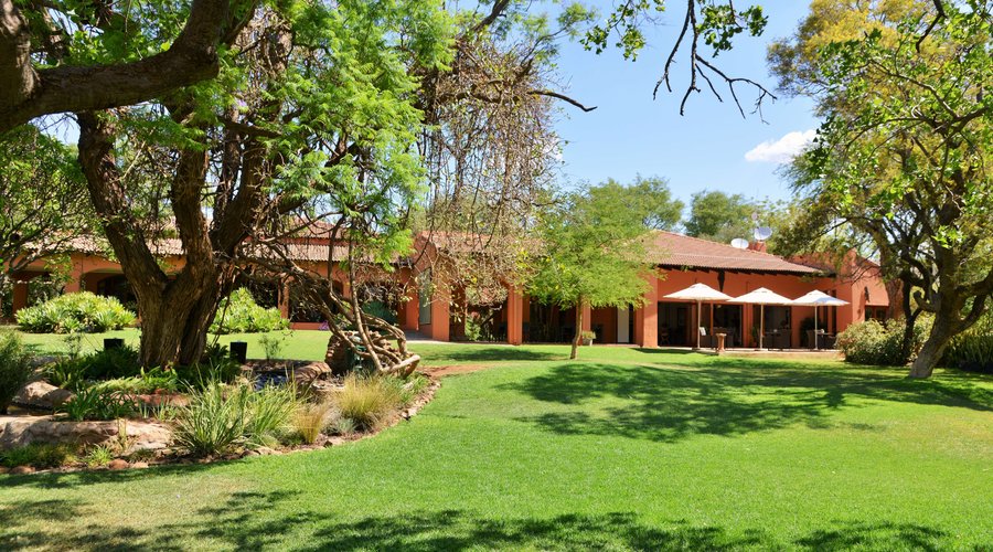 Front view of the lodge