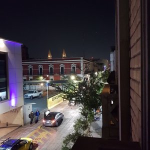 Viendo la catedral desde los balcones del hotel 