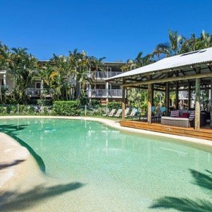 One of the 4 pools at South Pacific Resort & Spa