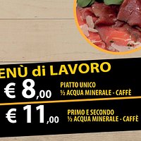 Menù giornaliero pasti lavoro a prezzo fisso
