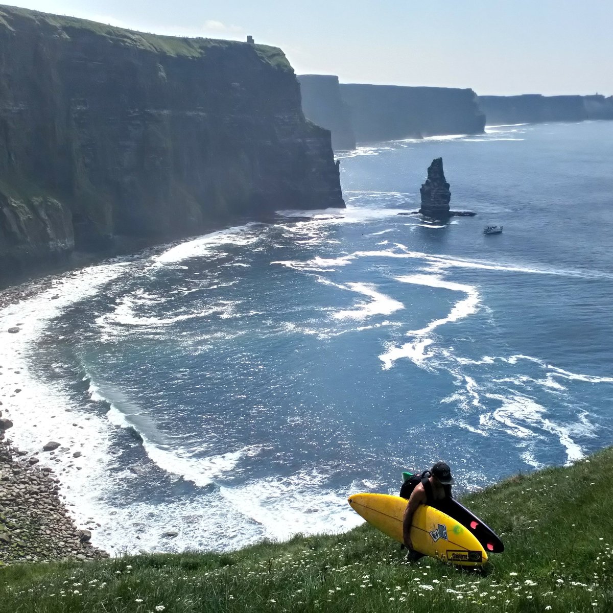 Feel what it's like to surf at the Cliffs of Moher with this 360