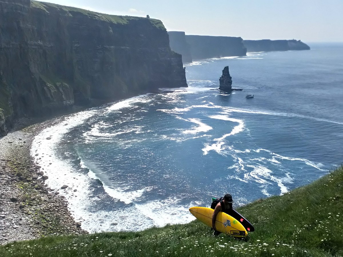 Feel what it's like to surf at the Cliffs of Moher with this 360