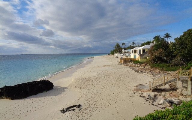 Looking north at Elbow beach