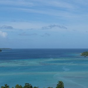 Port Vila harbour from the room