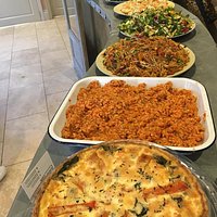 Great daily specials from lovely food from local suppliers: The Grocer on Elgin and Sally Clarke cakes & more at The Playground Cafe London W10 6RQ