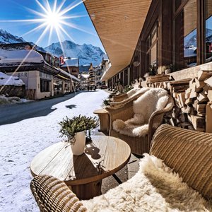 Bar Aussenbereich - Sunstar Hotel Wengen Switzerland
