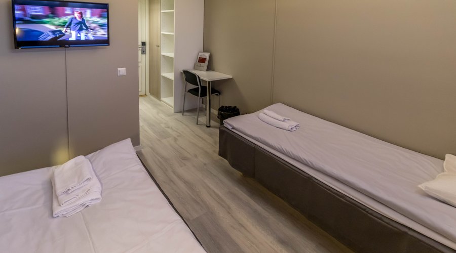 All rooms are equipped with a TV, kettle and mini fridge. Telephone to connect with staff is located in the corridor of each floor