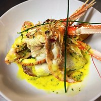 Treat yourself to this fantastic fillet of Turbot with Scottish Langoustine and a Saffron butter sauce. (Seasonal Special)