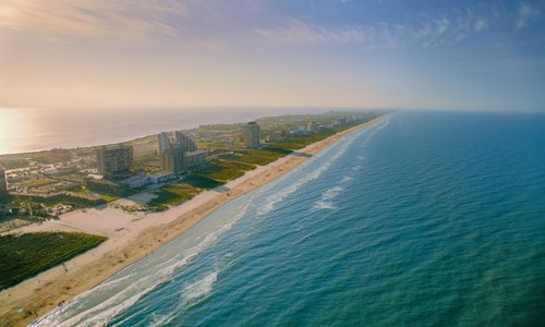South Padre Island, the world's longest barrier island, is part of Texas' 600 miles of coastline.