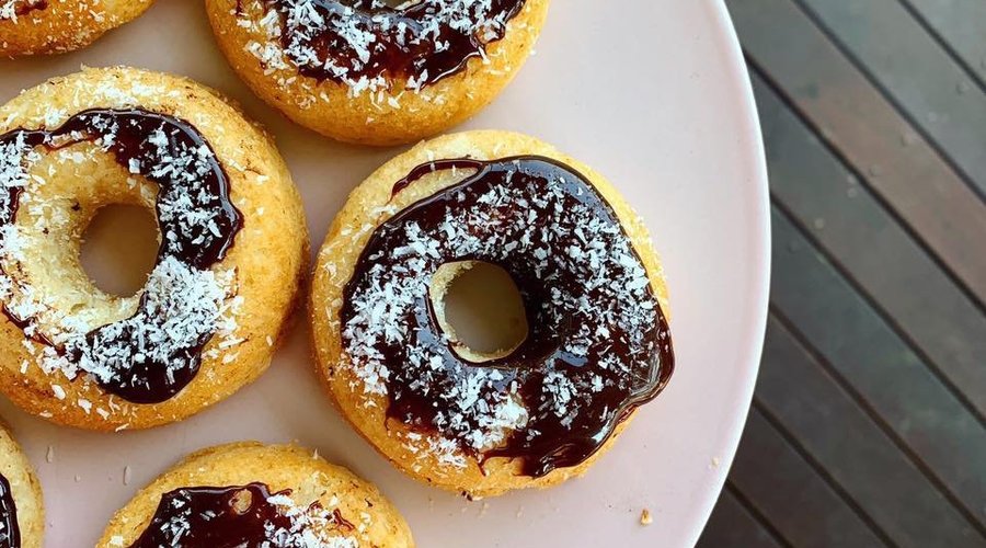 Vanilla Choc Donuts
