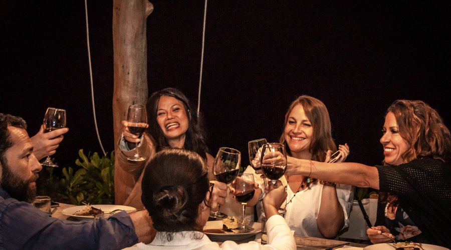Meeting people at The Traveler's table