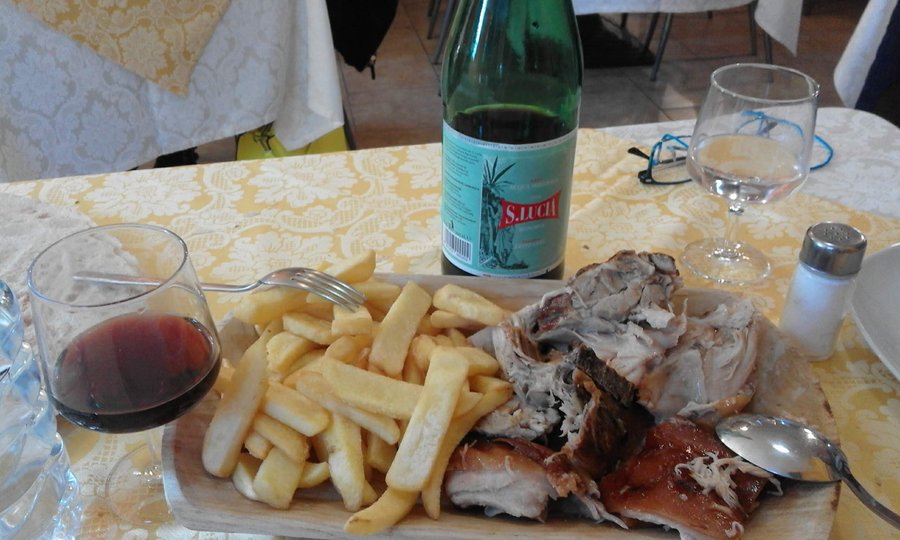 PORCETTO E PATATE FRITTE
