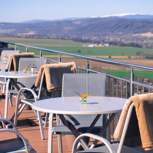 Hotel Cvilin in Krnov, image may contain: Dining Table, Table, Dining Room, Knife