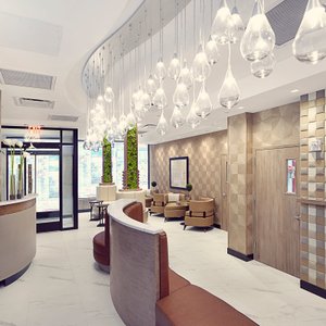 Artezen Hotel in New York City, image may contain: Lamp, Door, City