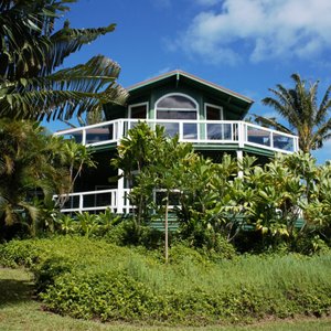 2-story cottage that is the Lookout House.