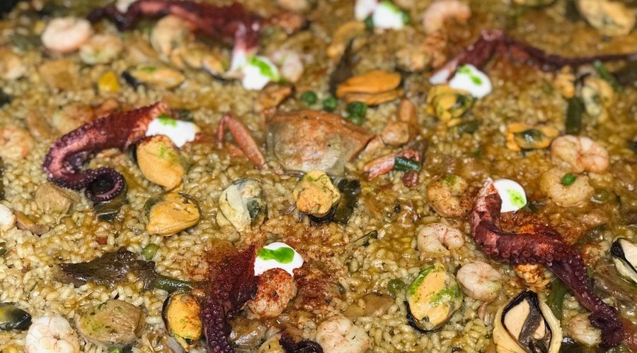 Paella de marisco