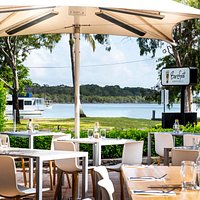 Where else would you be, relaxed dining overlooking Noosa River.