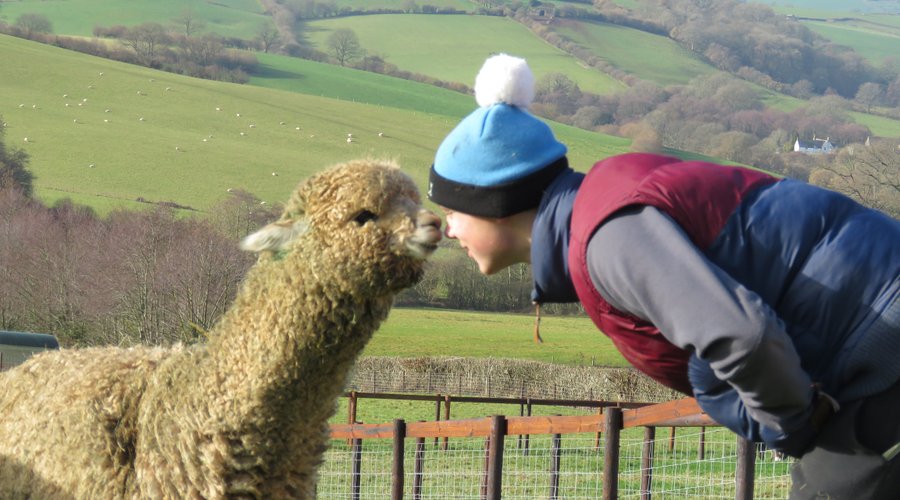 Fleck likes to give kisses!