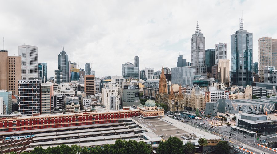 View from the City facing rooms 