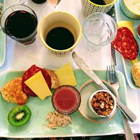 Lækker brunch tallerken.