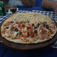 Pizza Portuguesa e Frango catupiri
