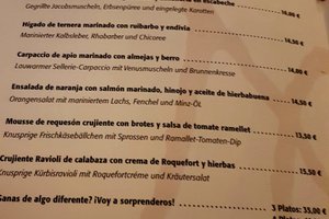 Speisekarte