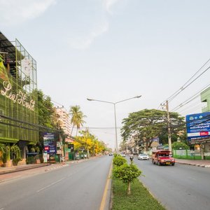 located on main road