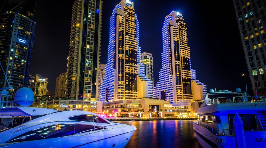 Grosvenor House Dubai Exterior shot.