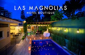 Las Magnolias Hotel Boutique in San Salvador, image may contain: Hotel, Resort, Villa, Pool