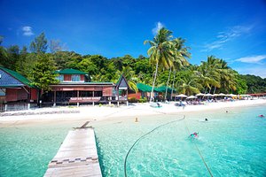Perhentian Tuna Bay Island Resort in Pulau Perhentian Besar, image may contain: Summer, Hotel, Resort, Land