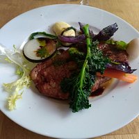 porc confit sauce balsamic et 6 légume