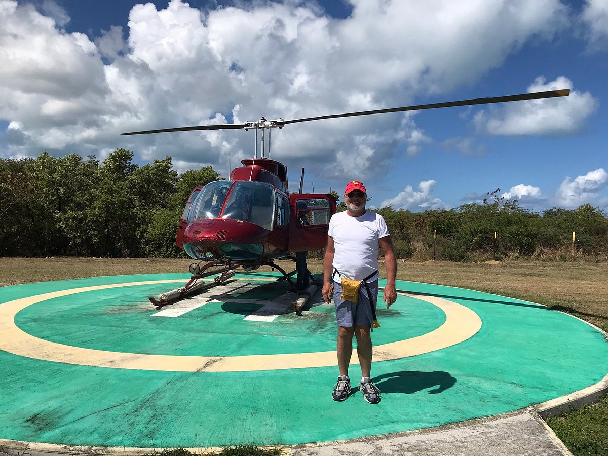 st john helicopter tour