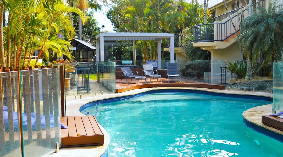 Heated pool & spa.  BBQ facilities.  Direct beach access