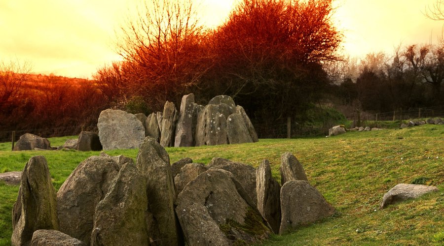 Enhance sunset at Knockroe