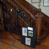 a penny farthing bicycle