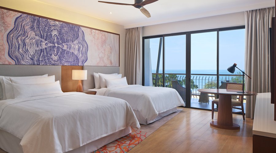 Premier Seaview Twin. Our twin rooms comes with two queen-sized beds.