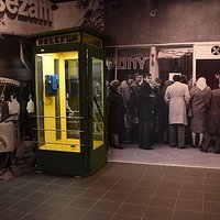 The street with telephone box
