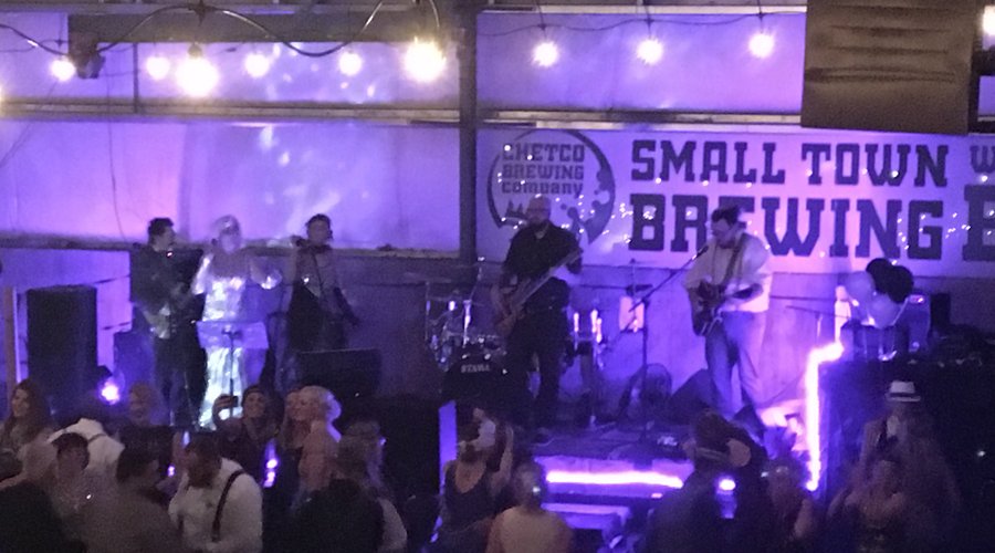 Plenty of room for the band, tables, dance floor, etc!