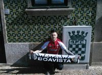 Porto, Portugal. 15th July, 2022. Porto, 07/15/2022 - Training of Boavista  Futebol Clube, open to fans, in the secondary field of EstÃdio do Bessa  Século XXI, in Porto. Gaius Makouta; Chidozie. (