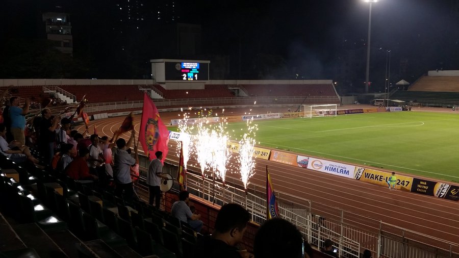 Goal celebration.