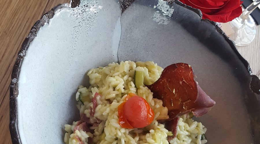 Risotto courgettes