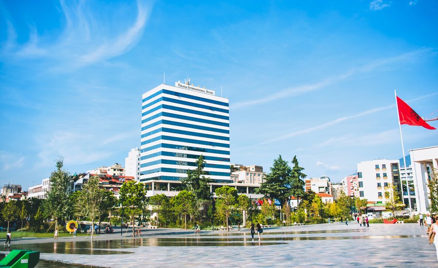 Tirana Internacional Hotel & Conference Center is the only, largest and most prestigious "Hotel and Conference Center" in Albania, positioned in Tirana's Central Square.
Combining a truly strategic position and an impressive view of the capital of Albania, we guarantee you an unforgettable stay.
Completely renovated in August 2018, this hotel offers its best luxury and service.
A journey to the heart of Albanian hospitality ...
