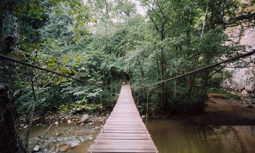 Suspended bridges across the Varghis Gorges