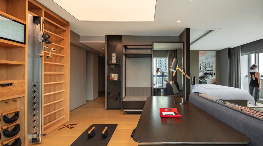 Wellness Wall and Lifestyle Element in Vitality Room