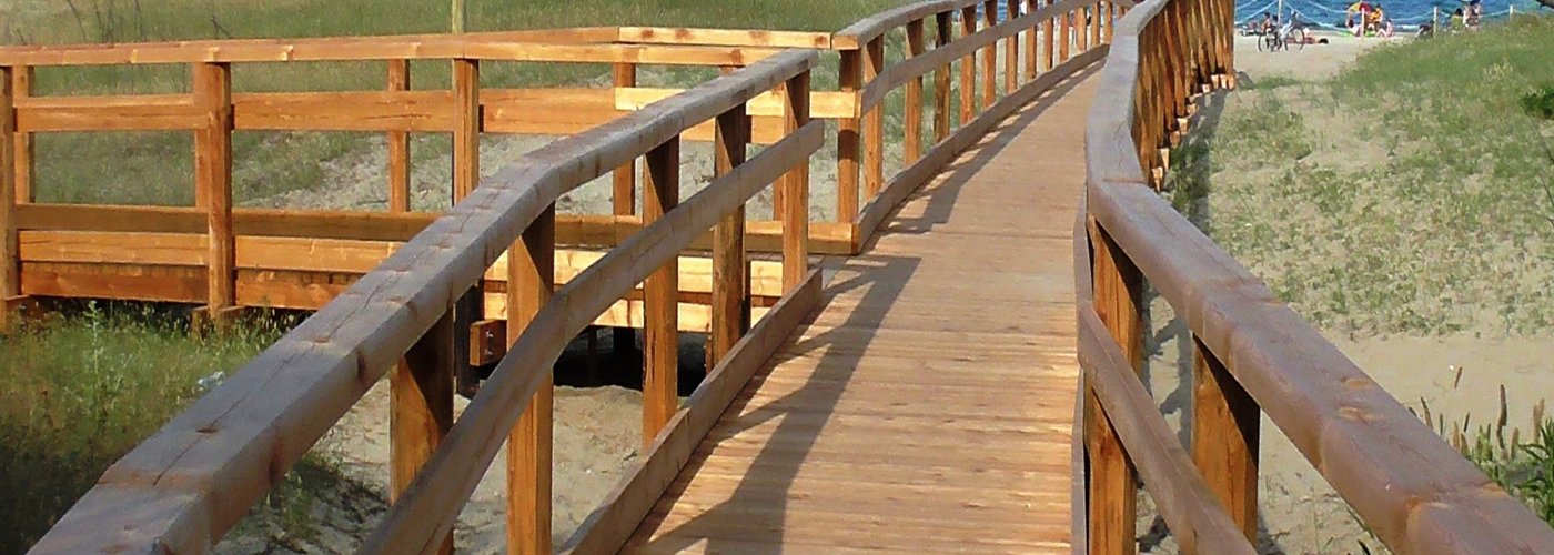 Passerella per salvare la duna di sabbia a pochi minuti dal Residence Rivaverde