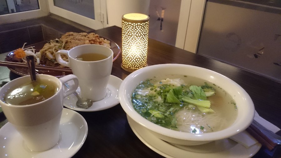 pho and ginger tea
