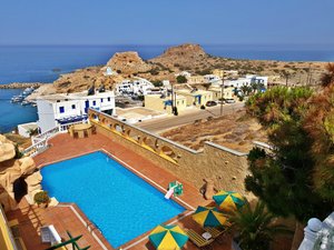 Hotel Finiki View in Kárpathos, image may contain: Villa, Resort, Hotel, Pool