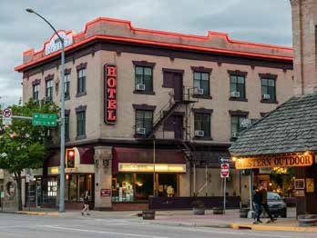 Kalispell Grand Hotel at dusk